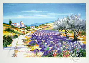 Olivier Zlatku - e.a: Vier handgesigneerde lithografieën: Landschappen I, II, Havens I, II kopen? Bied vanaf 20!