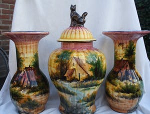 Faience Hubert Bequet - Uniek Kaststel (1959-1974) kopen? Bied vanaf 1!
