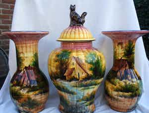 Faience Hubert Bequet - Uniek Kaststel (1959-1974) verkocht voor € 3!