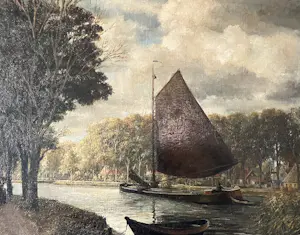 Dirk Meesters - Rivierlandschap kopen? Bied vanaf 145!