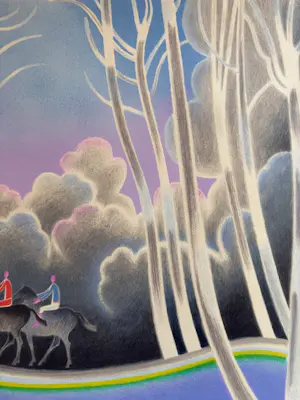Albert Zavaro - Lithographie originale "Promenade en forêt" kopen? Bied vanaf 75!