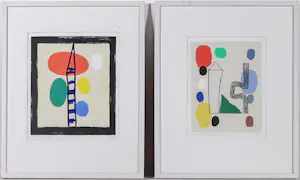 Harrie Gerritz - Set van 2 zeefdrukken - Ingelijst kopen? Bied vanaf 100!
