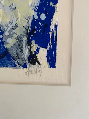 Ad van Hassel - Tulpen geel/blauw kopen? Bied vanaf 60!