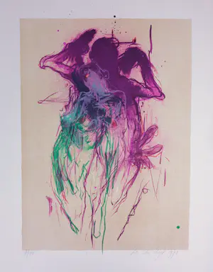 Hennie van der Vegt - Litho, Lot van 6 naakten kopen? Bied vanaf 100!