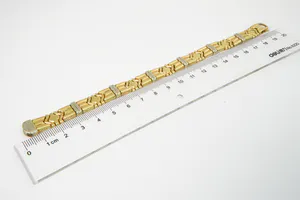 Aparte 18Krt bi-color gouden unisex armband - gekeurd - Massief & zwaar! kopen? Bied vanaf 1180!