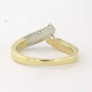 DIAMONDE 14k bicolour gouden ring met briljant geslepen diamant tot. 0.50ct kopen? Bied vanaf 660!