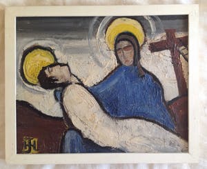 Niet of onleesbaar gesigneerd - b2445, Pieta kopen? Bied vanaf 10!