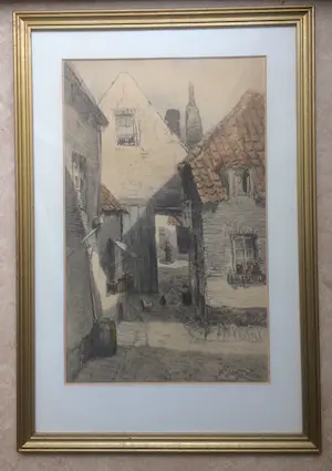 Johannes Josephus Garjeanne - Achterbuurtje ca. 1909 kopen? Bied vanaf 40!