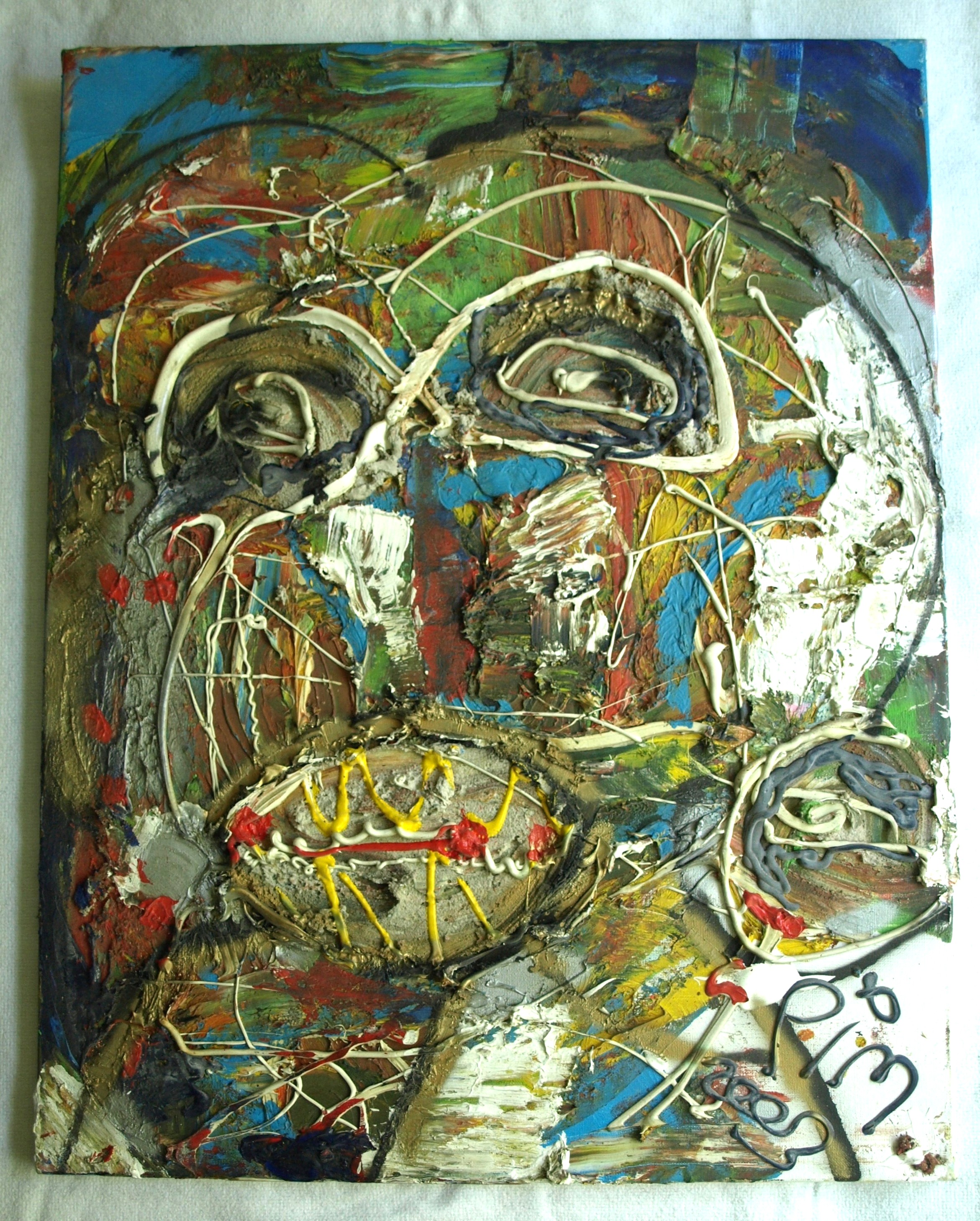 Pim Smit - Olieverf op doek , ‘Lex Hard Ding’ - 90 x 70 cm. – 2003 kopen? Bied vanaf 250!