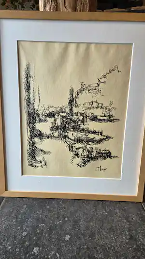 Wim Burger - Waterlandschap kopen? Bied vanaf 35!
