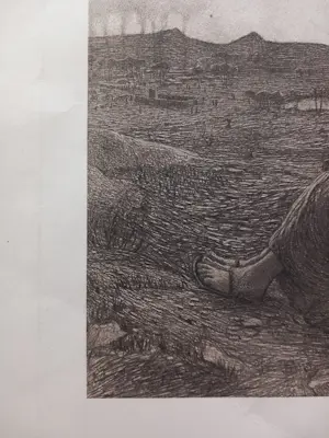 Jean Francois Raffaëlli - 1898-La Lépreuse (De melaatse vrouw) kopen? Bied vanaf 50!