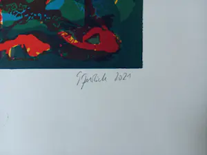 Gabriele Sperlich - Anbruch 2021 Holzschnitt Linolschnitt Irisdruck Auflage nur 50 Exemplare kopen? Bied vanaf 60!