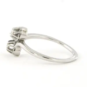 18k witgouden ring met bolsjewiek geslepen diamant tot. 0,14ct - G/H - Pique kopen? Bied vanaf 440!