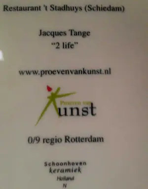Jacques Tange - Bord "2 life" kopen? Bied vanaf 25!