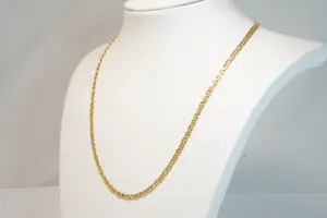 25 - elegant 18 krt geel-gouden collier - gourmette schakel -zo goed als nieuw. kopen? Bied vanaf 370!