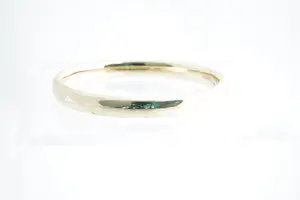 61- Zware en fraaie 14krt geel-gouden ovalen unisex "slaven" armband kopen? Bied vanaf 570!