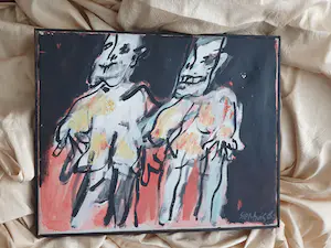 Jan Sierhuis - Twee Figuren kopen? Bied vanaf 1000!