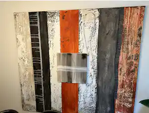 Harmen van der Tuin - Mooi groot schilderij van Harmen van der Tuin te koop. verkocht voor € 110!