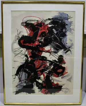 Karel Appel - grote ingelijste litho: Personnage - 1960 kopen? Bied vanaf 1295!