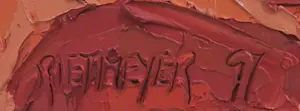 Riet Meyer - Acryl op paneel, Mediteranean forms kopen? Bied vanaf 1!