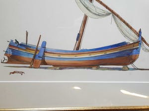 Niet of onleesbaar gesigneerd - Schip na het schilderen kopen? Bied vanaf 1!