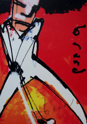 Herman Brood - Grote zeefdruk: Golfer kopen? Bied vanaf 700!