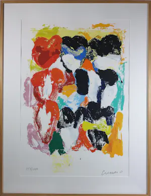 Jan Cremer - Zeefdruk, Palette des Tulipes - Ingelijst kopen? Bied vanaf 300!
