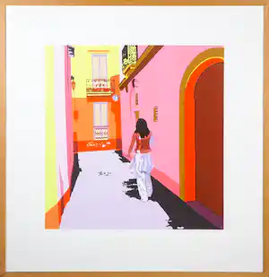 Marco Kooiman - Zeefdruk, Gallipoli - Ingelijst verkocht voor € 40!