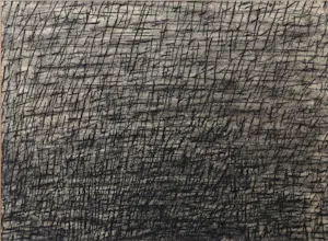 Niet of onleesbaar gesigneerd - Houtskooltekening, Abstracte compositie - Ingelijst kopen? Bied vanaf 1!