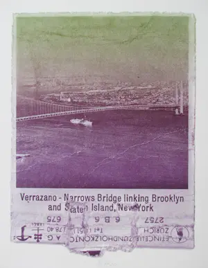 Franz Eggenschwiler - VERRAZANO NARROWS BRIDGE 1970 signiert kopen? Bied vanaf 150!