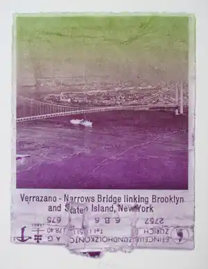 Franz Eggenschwiler - VERRAZANO NARROWS BRIDGE 1970 signiert kopen? Bied vanaf 150!