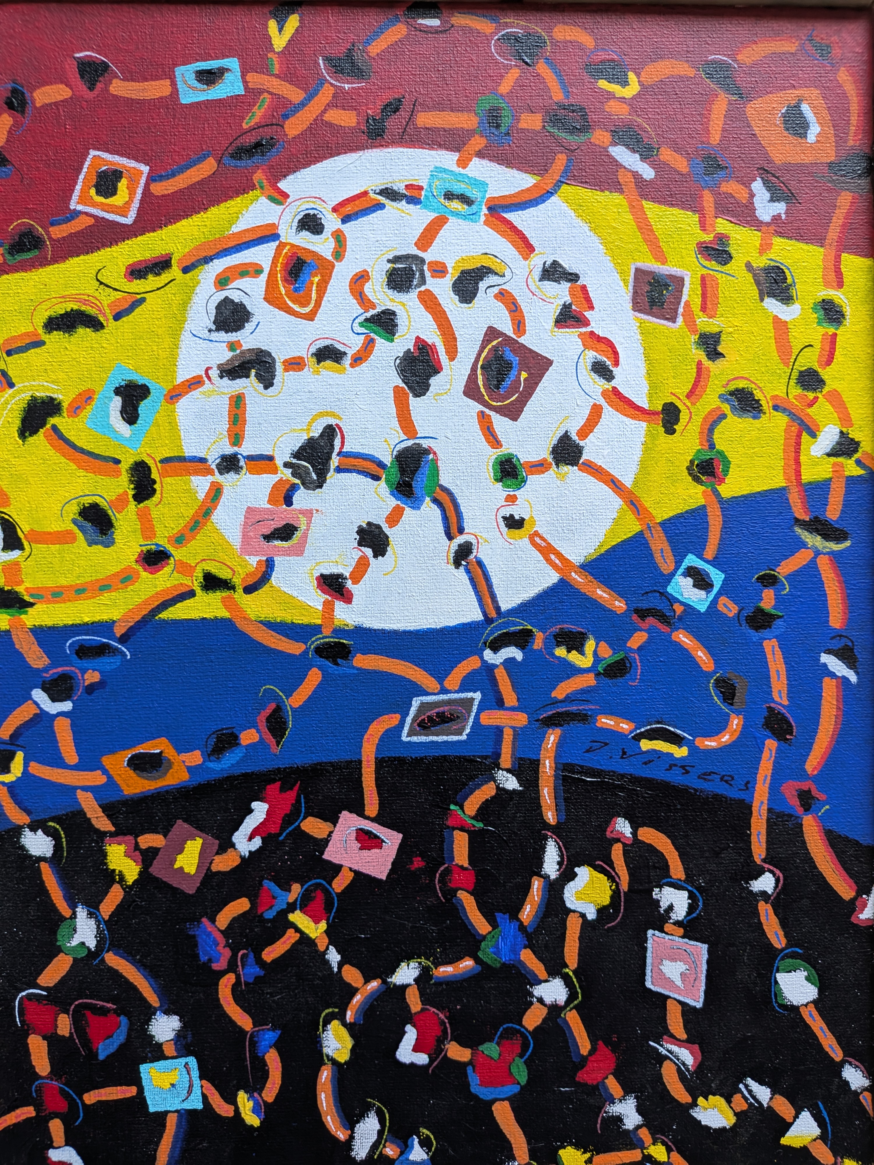 Jack Vissers - Verbinding - acryl op doek kopen? Bied vanaf 50!