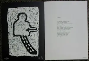 Jeroen Krabbé - Zeefdruk + gedicht: Alles bleef zoals het niet was - 1992 kopen? Bied vanaf 59!