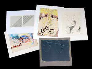 Nora van der Flier - en andere! - Lot met 10 werken op papier kopen? Bied vanaf 1!