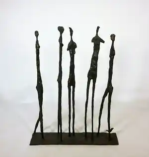 Ula van Ophuysen - Bronzen beeld, Vijf vrouwen verkocht voor € 540!