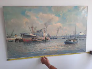 Joop Molenaar - Rotterdams havengezicht kopen? Bied vanaf 250!