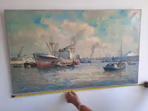 Joop Molenaar - Rotterdams havengezicht kopen? Bied vanaf 250!