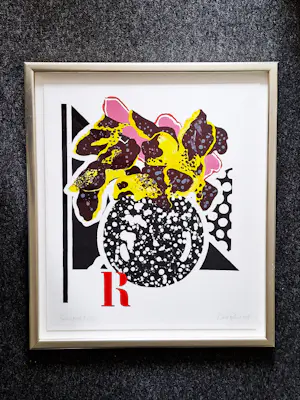 Marte Roling - Prachtige "printers proof" Zeefdruk - oplage slechts 8 ex - mooi ingelijst kopen? Bied vanaf 80!