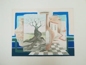 Niet of onleesbaar gesigneerd - originele aquarel van Kirsch, kleurige voorstelling kopen? Bied vanaf 1!