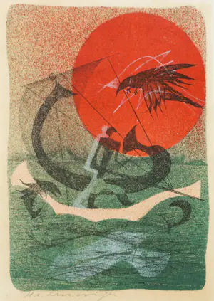 Harry van Kruiningen - Litho, In de ochtendschemering kopen? Bied vanaf 50!