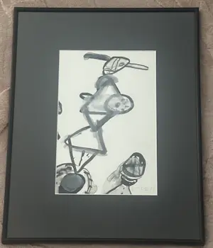 Jurjen de Haan - Gestileerde figuur in expressieve compositie, 1999 kopen? Bied vanaf 80!