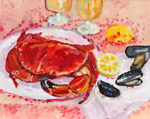 Tanja Koelemij - Rode krab (2) verkocht voor € 70!