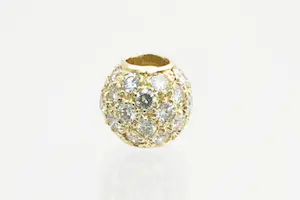 52 - Schitterende 14krt goud & ca. 2.00(!)ct (H/vs) diamanten "bol" hanger kopen? Bied vanaf 880!