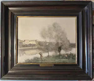 Camille Corot - Lithografie Ville-d’Avray kopen? Bied vanaf 45!
