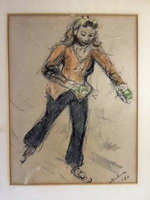 Erasmus Bernhard van Dulmen Krumpelman - Meisje op de schaats in Groningen - Groninger Ploeg kopen? Bied vanaf 280!
