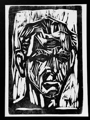 Otto Dix - Selbstbildnis - Original-Holzschnitt von 1960 kopen? Bied vanaf 180!