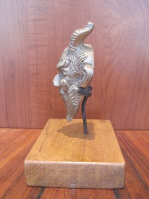 Brons (Onbekend) - Bronzen sater kop. kopen? Bied vanaf 35!