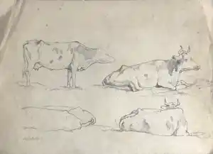 Eugene Joseph Verboeckhoven - Dieren (lot van 8) verkocht voor € 85!