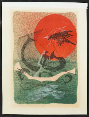 Harry van Kruiningen - Litho, In de ochtendschemering kopen? Bied vanaf 50!