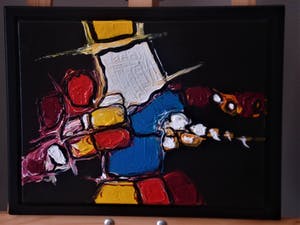 Piet van Riel - Vanuit het Zwart (mooi ingelijst met baklijst) kopen? Bied vanaf 225!